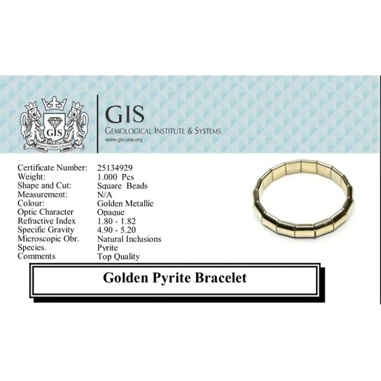 Golden Pyrite Bracelet Money Magnet
