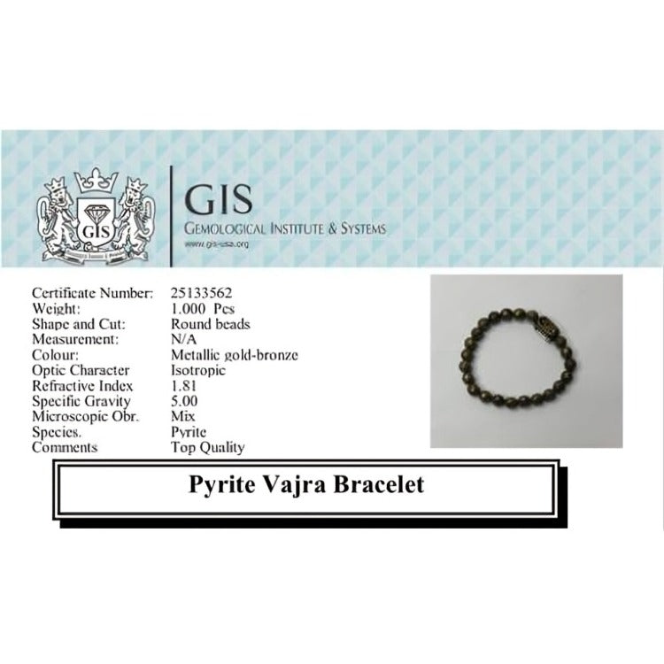 Pyrite Vajra Bracelet