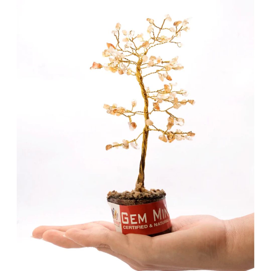 Citrine Golden Wire Tree