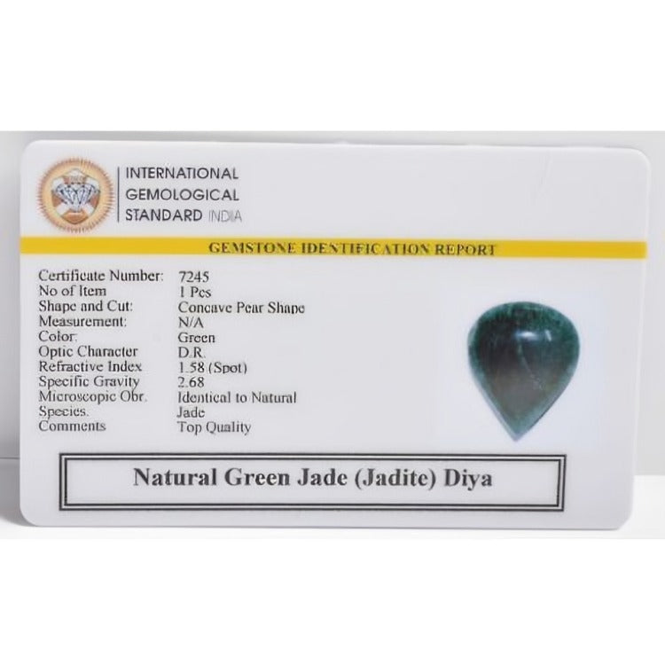 Green Jade Diya