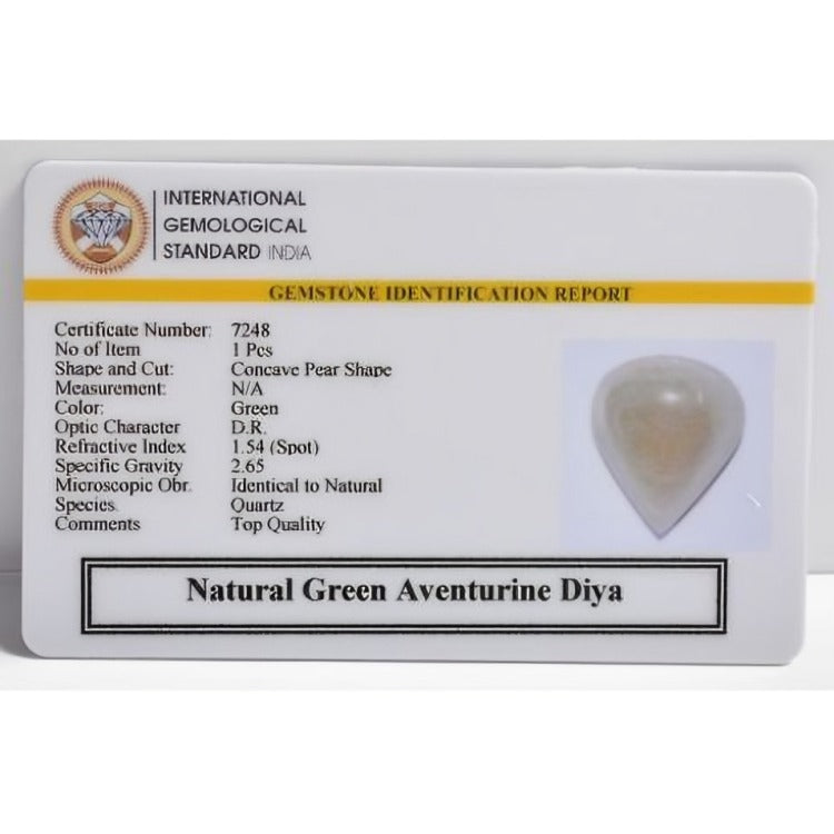 Green Aventurine Diya