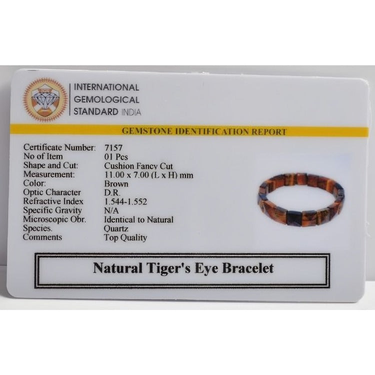 Tiger eye Pyramid Bracelet