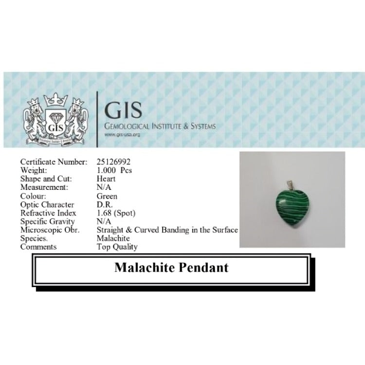 Malachite Heart Pendant