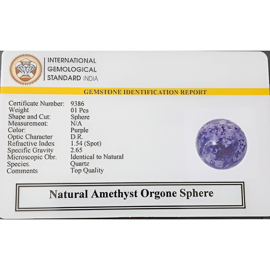 Amethyst Orgone Sphere