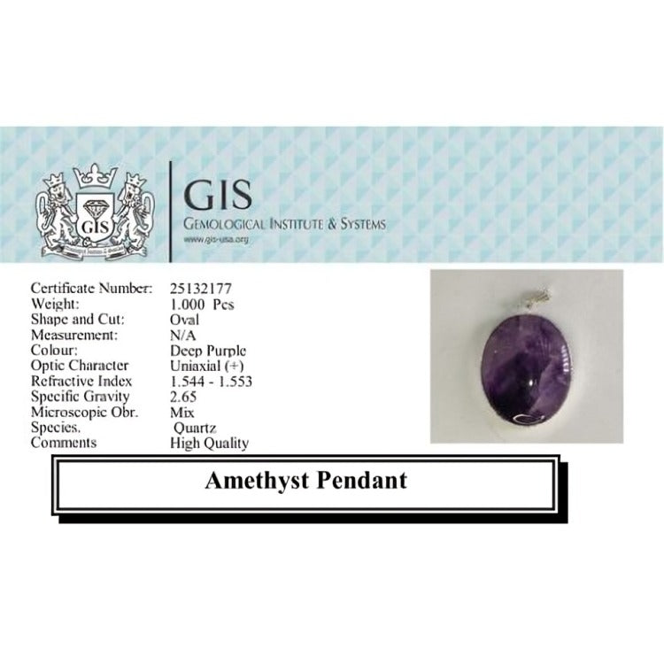 Natural Amethyst Brazilian Pendant