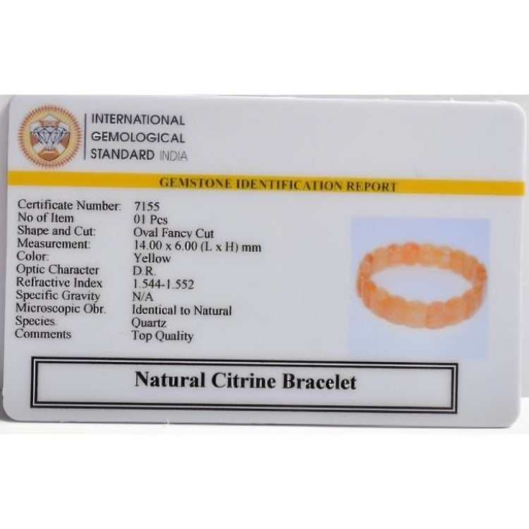 Citrine Oval Bracelet