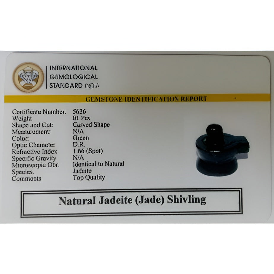 Green Jade Shivling