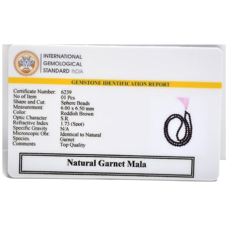 Natural Garnet Mala