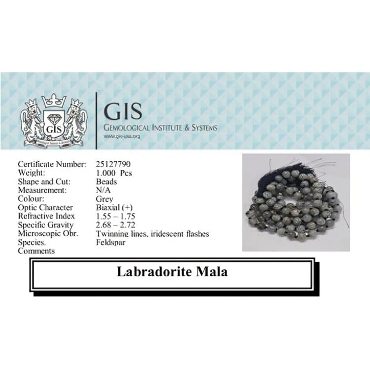 Natural Labradorite Mala 8 mm