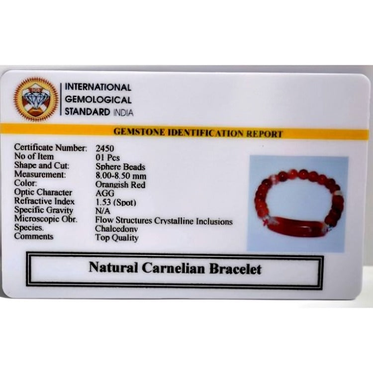 Carnelian Energy Curve Bracelet