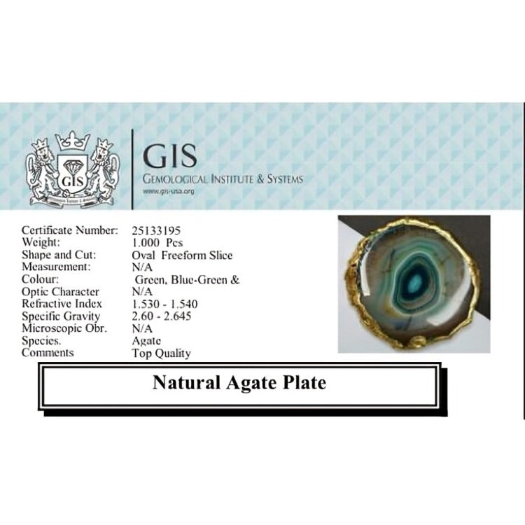Brown &amp; Green Agate Slice