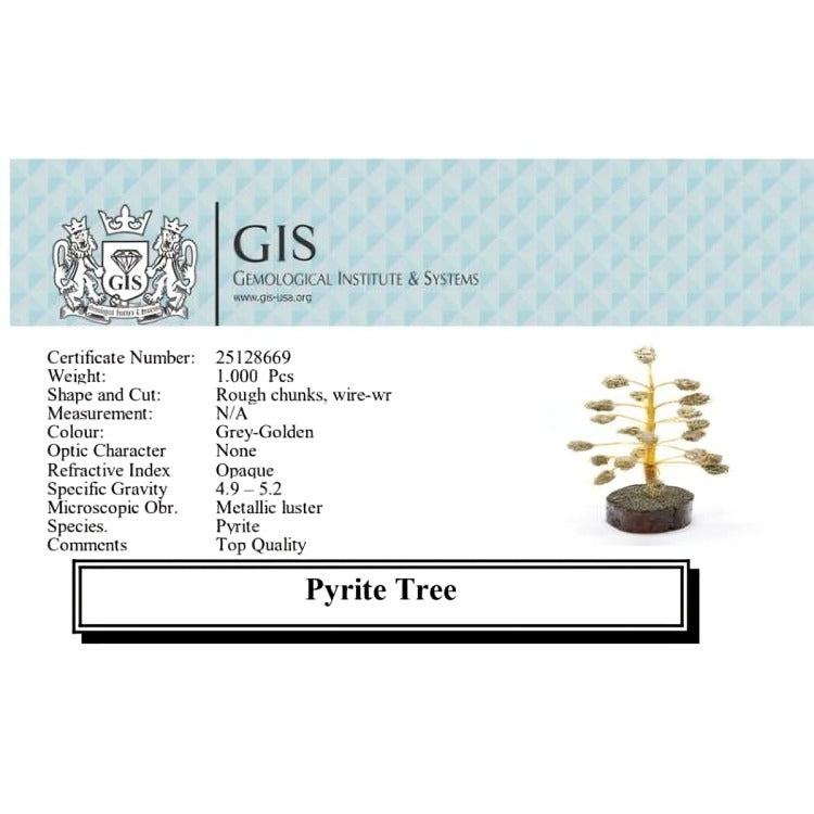 Pyrite Golden Wire Tree