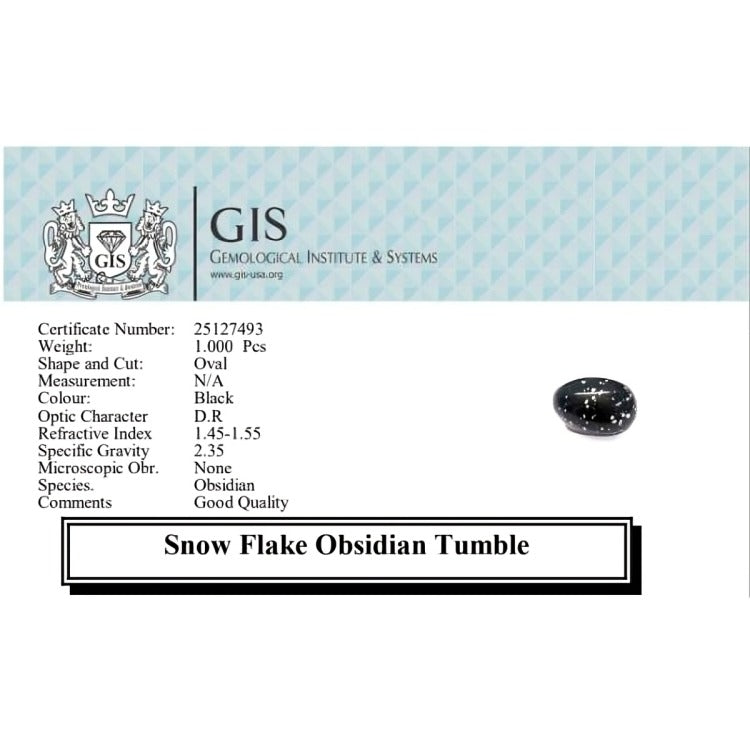 Snowflake Obsidian Tumble