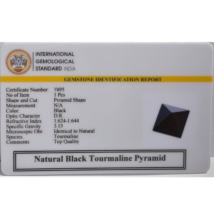 Black Tourmaline Pyramid