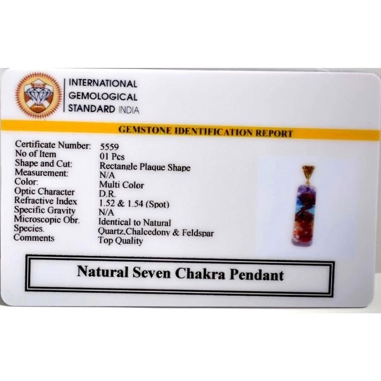 7 Chakra Orgonite Pendant