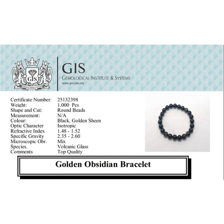 Golden Obsidian Bracelet