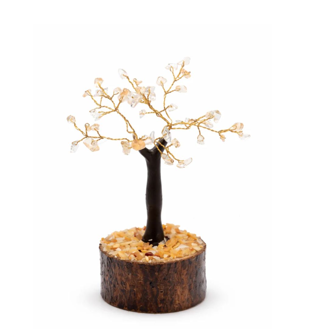 Citrine Wooden Tree - 50 beads
