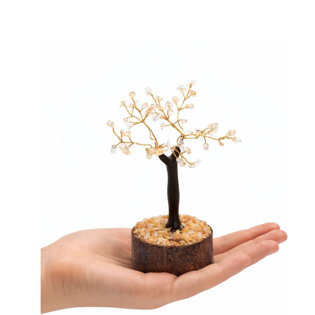 Citrine Wooden Tree - 50 beads