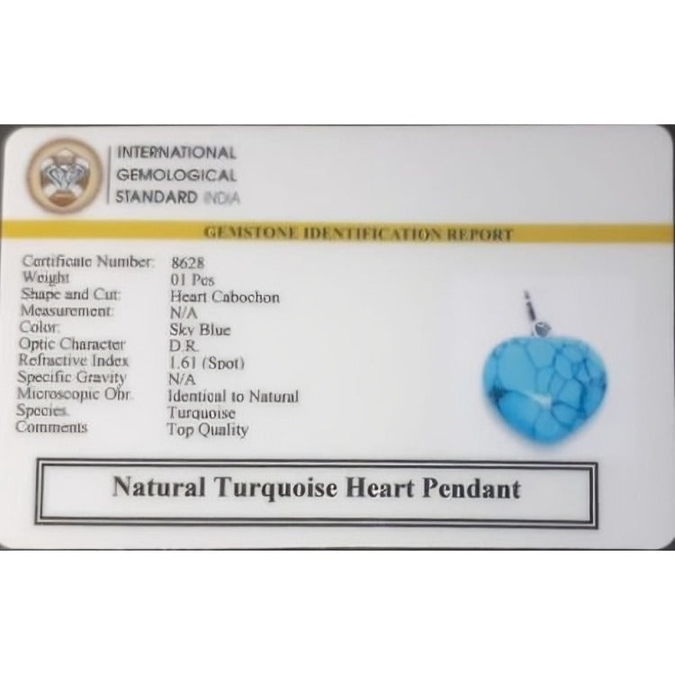 Turquoise Heart Pendant