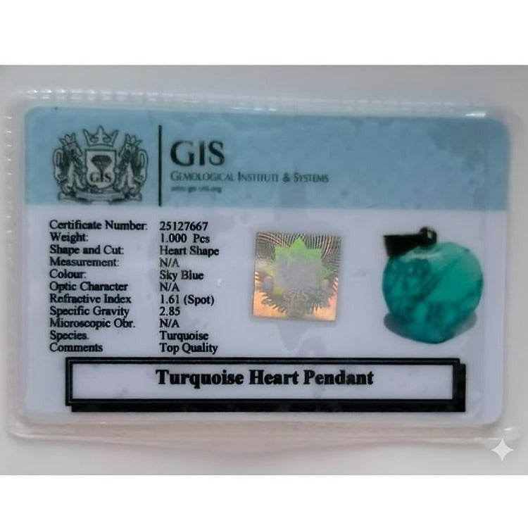 Turquoise Heart Pendant