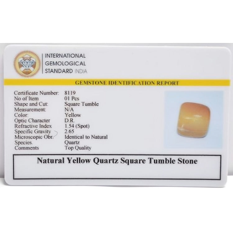 Yellow Quartz Tumble