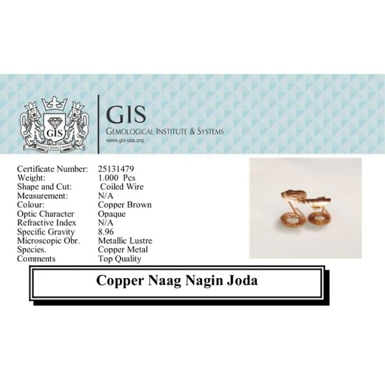 Natural Copper Naag Nagin Joda