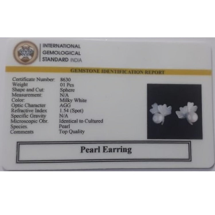 White Pearl Earring