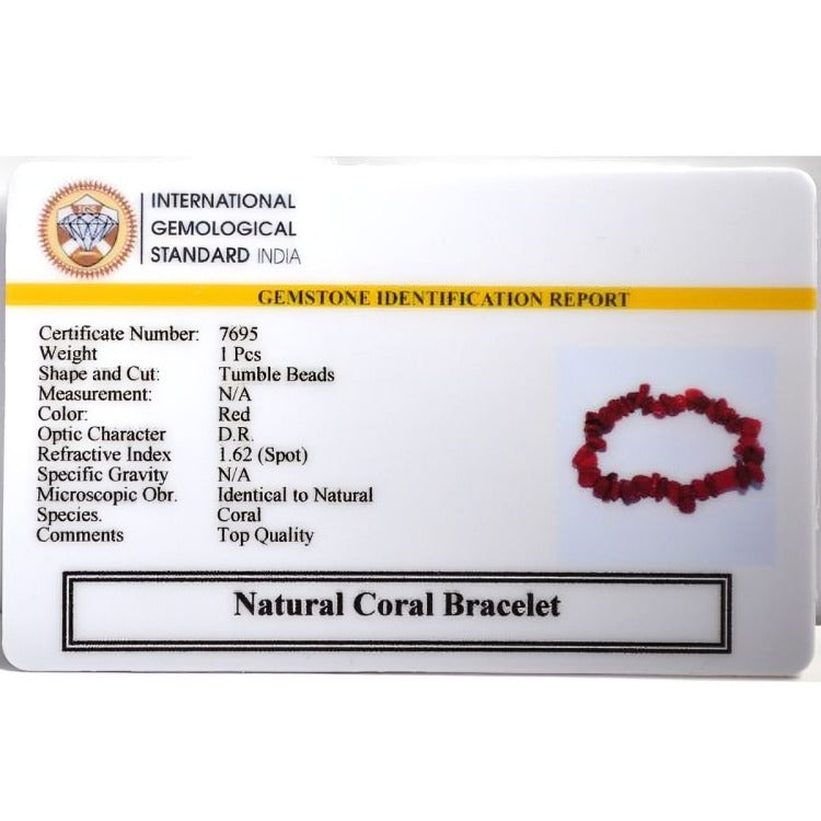 Coral Chip Bracelet