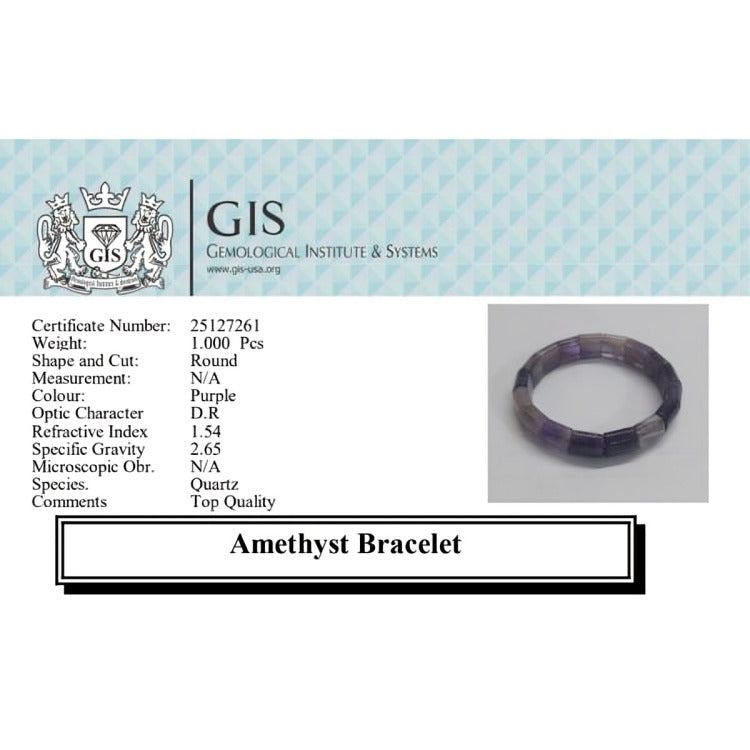 Amethyst Square Bracelet