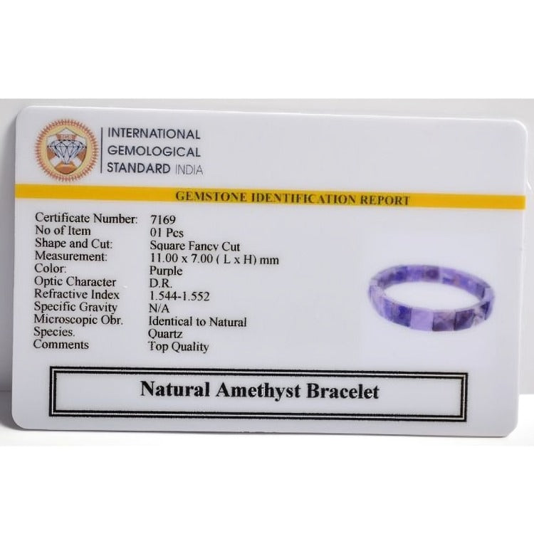 Amethyst pyramid Bracelet