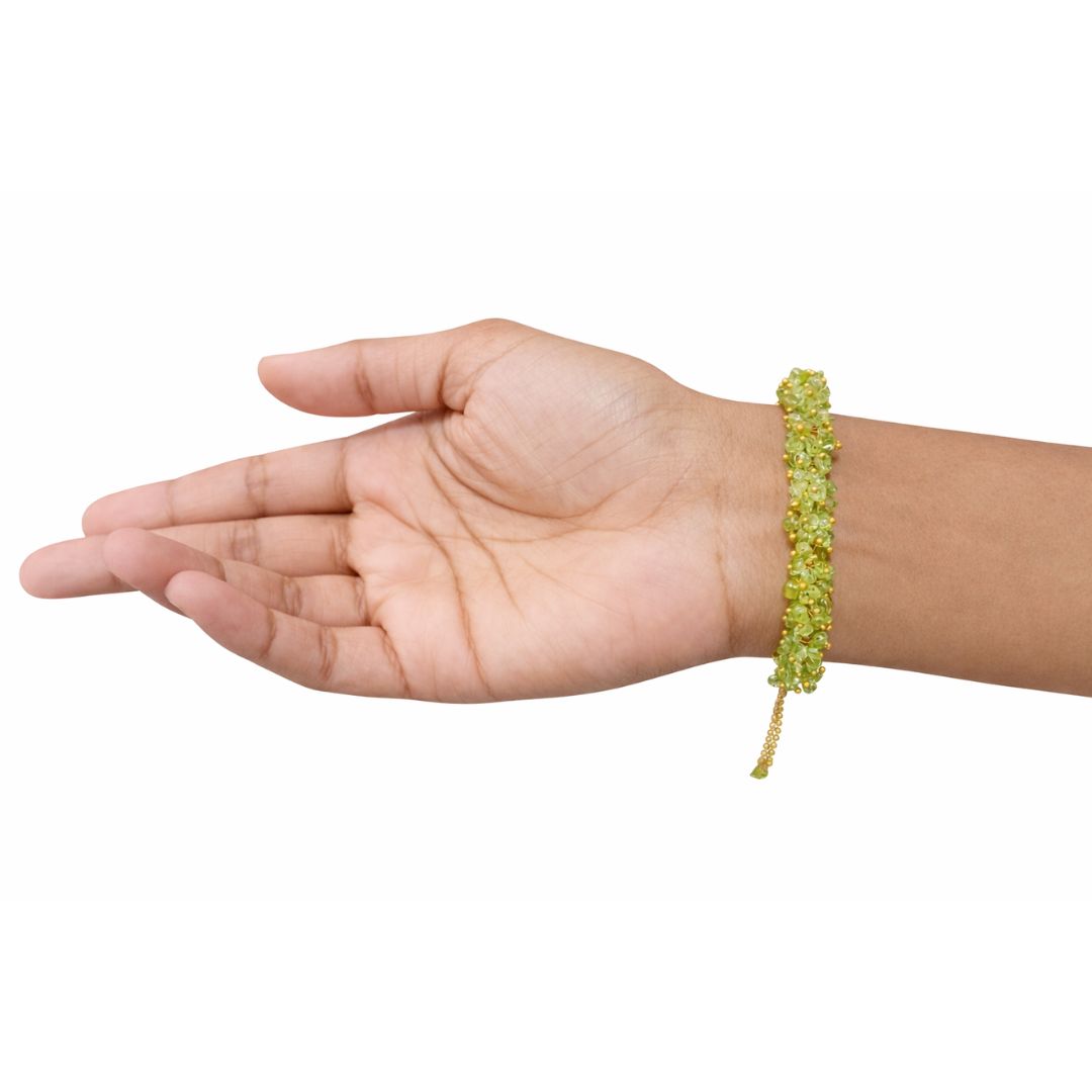 Peridot Chip Bracelet