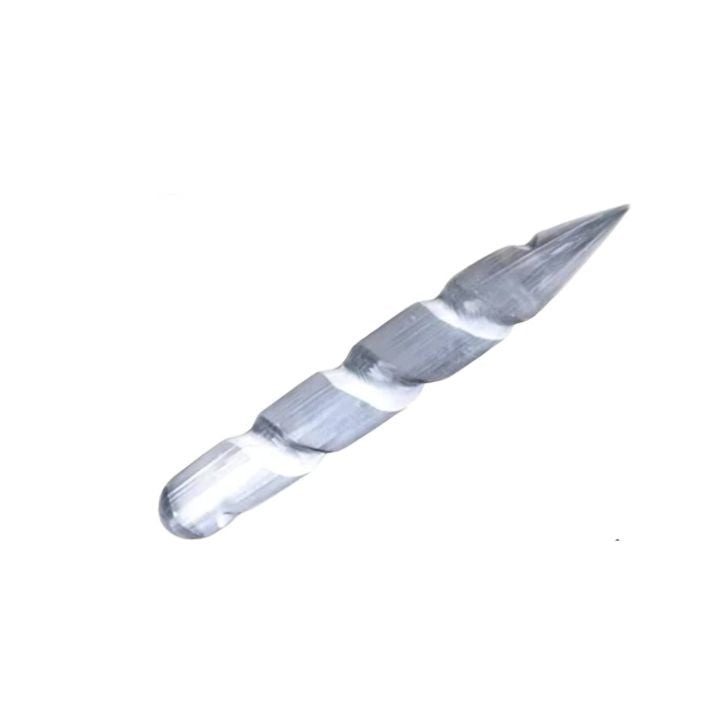 Selenite Crystal Spiral Healing Wand