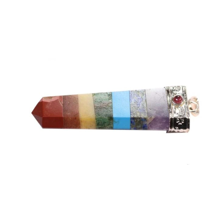 7 Chakra Pencil Bonded Tower for Reiki Healing