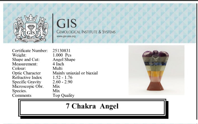 Seven Chakra Angel (4 inch)