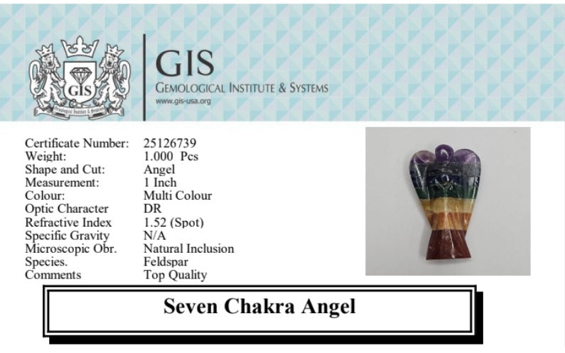 7 Chakra Angel (1 Inch)
