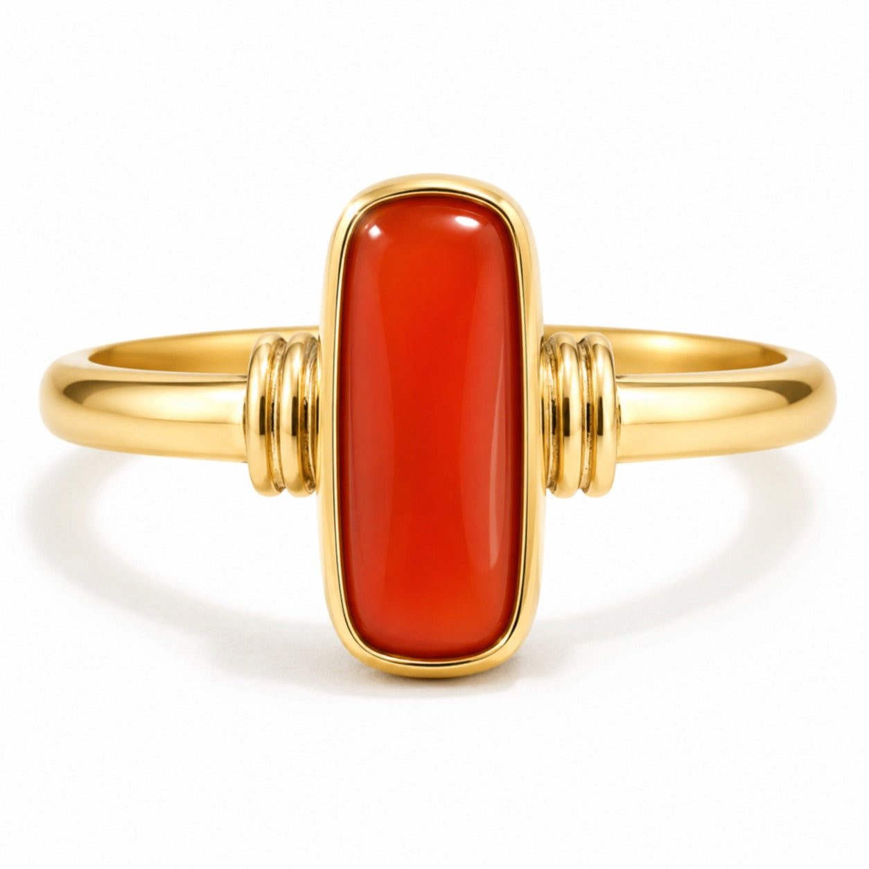Coral (Moonga) Ring