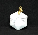 White Howlite Hexagon Pendant