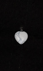 White Howlite Heart Pendant