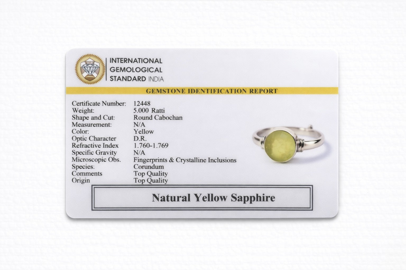 Ysp (5+ratti) Ring (Golden Band)