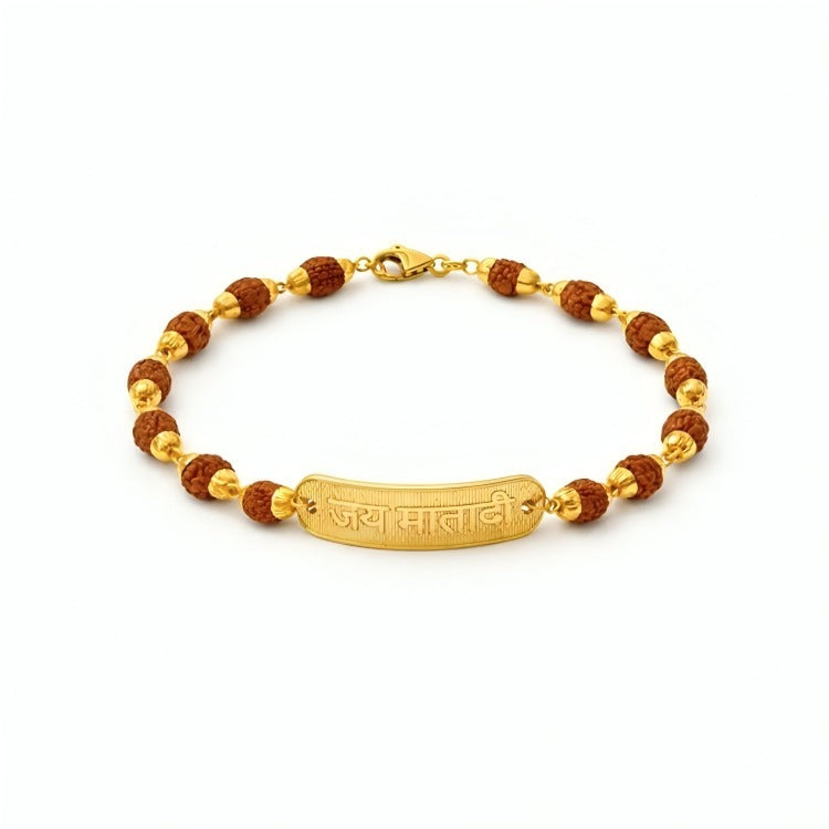 Jai Mata Di Rudraksha Bracelet