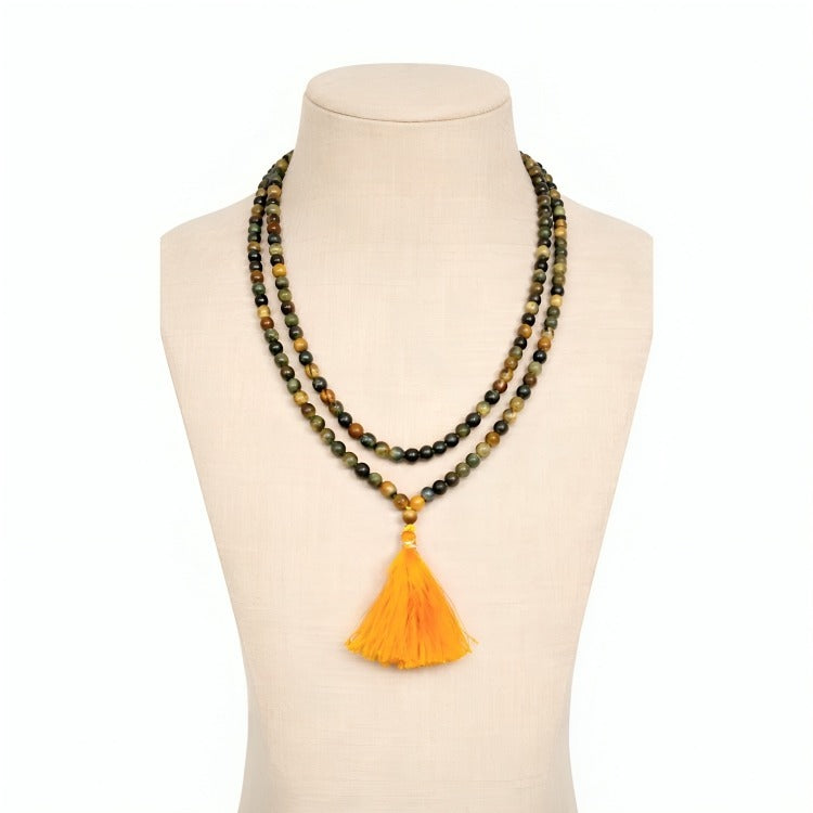 Black Cat's Eye Mala (6 mm)