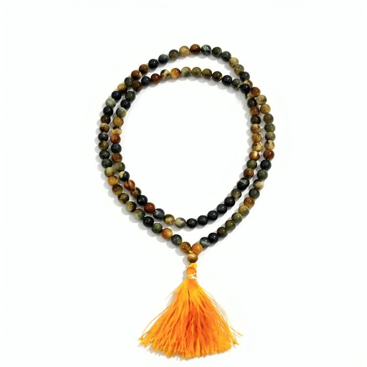 Black Cat's Eye Mala (6 mm)