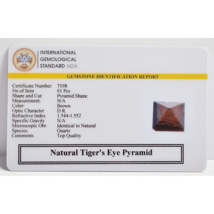 Tiger's Eye Pyramid