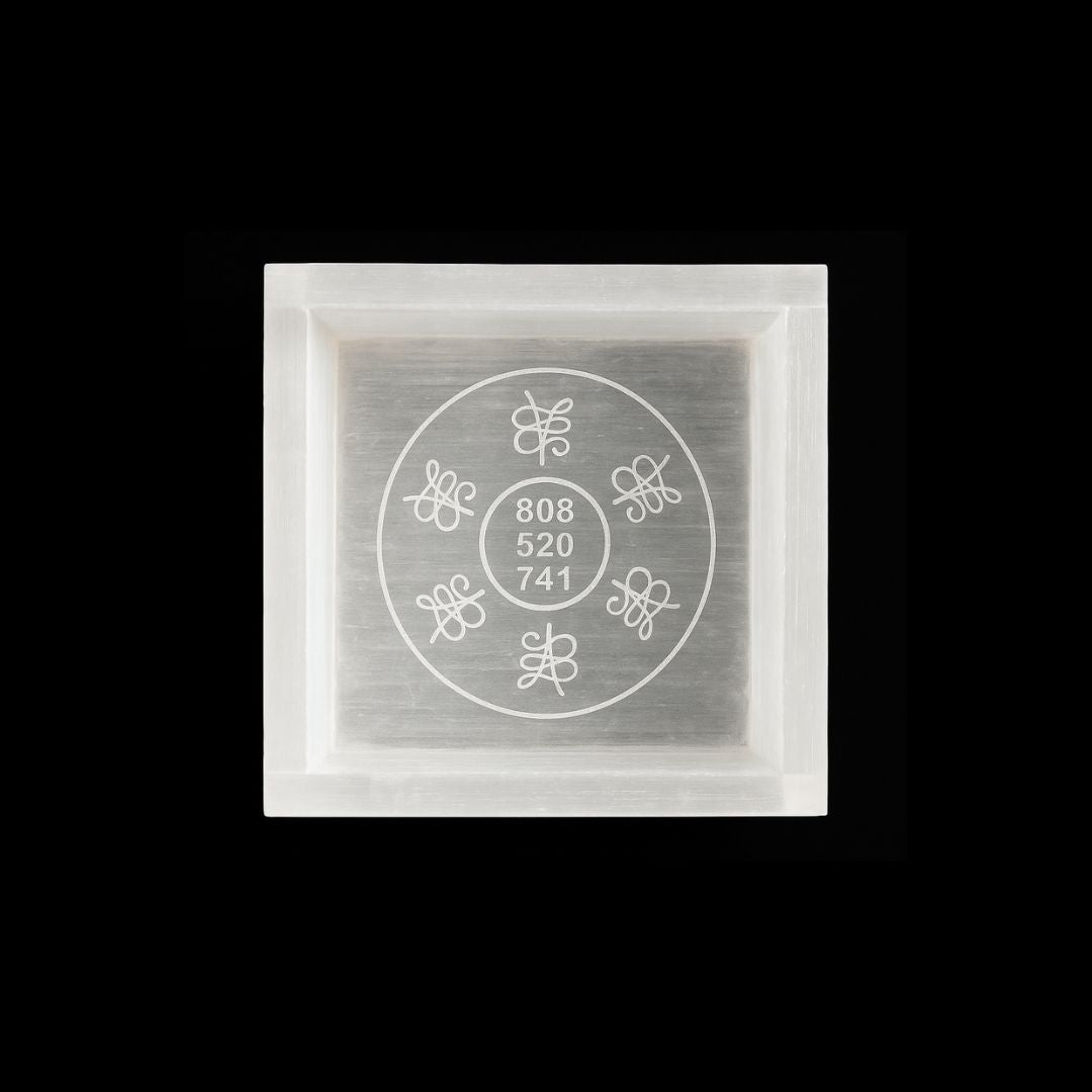 Selenite Money Magnet Cube