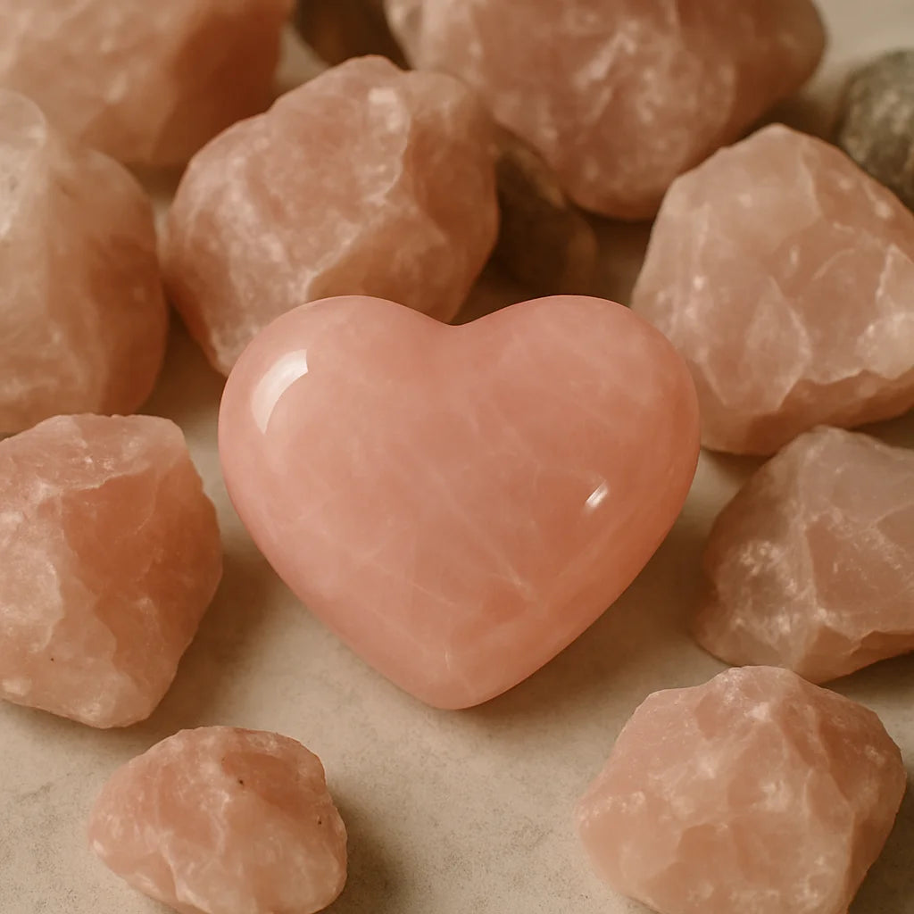 Rose Quartz Heart stone