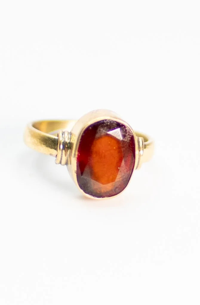 Natural Gomed (Hessonite) Ring (5+ Ratti)