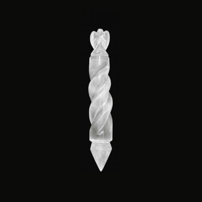 Selenite Angel Wands
