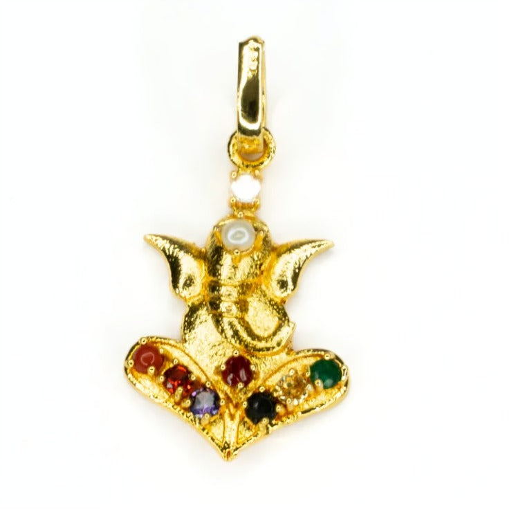 Ganesh Navratan Pendant