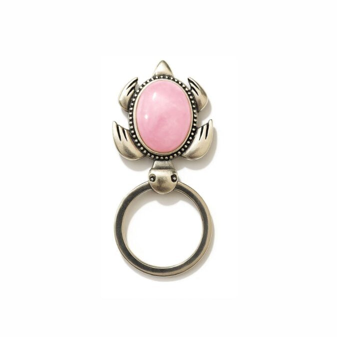Rose Quartz Kachua Keyring