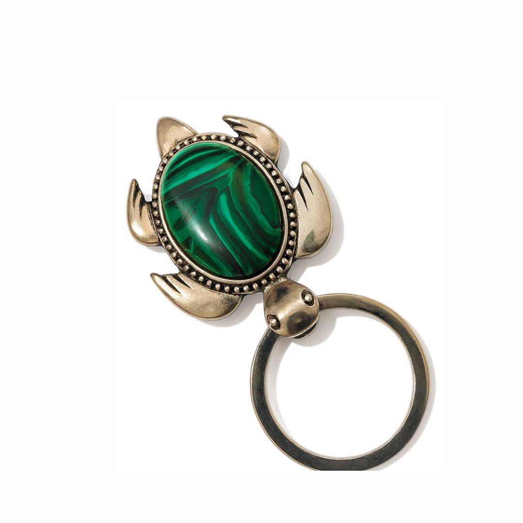 Malachite Kachua Keyring
